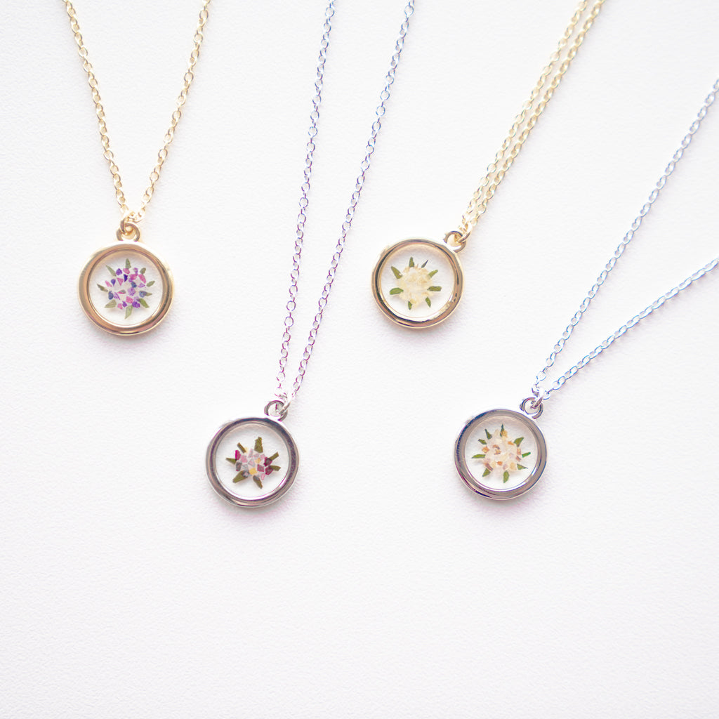 Pressed Floral Necklace - Pressed Floral