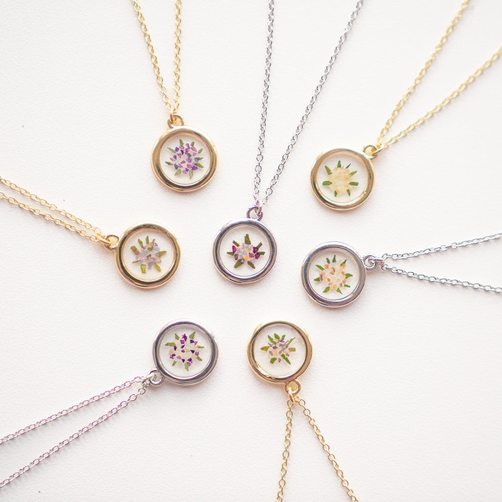 Pressed Floral Necklace - Pressed Floral