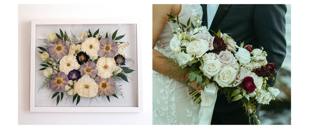 wedding bouquet transformation