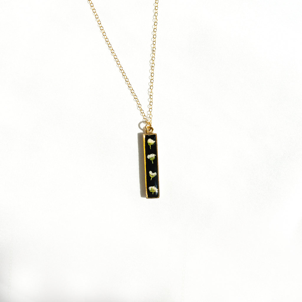 Bar Necklace - Black