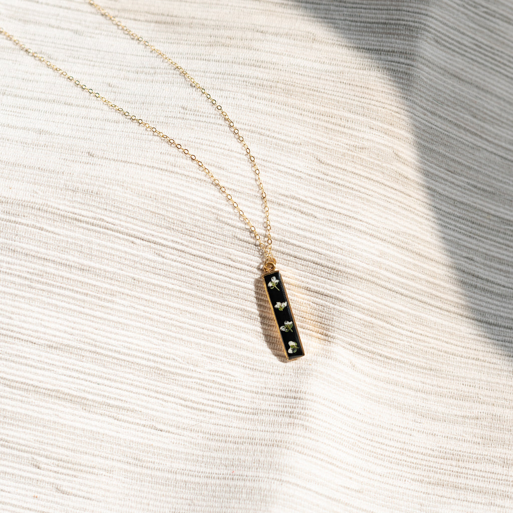 Bar Necklace - Black